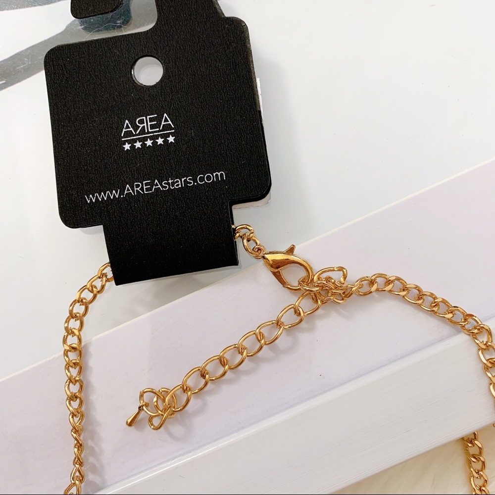 Area Star Drop Stone Statement Necklace - Picture 4 of 5
